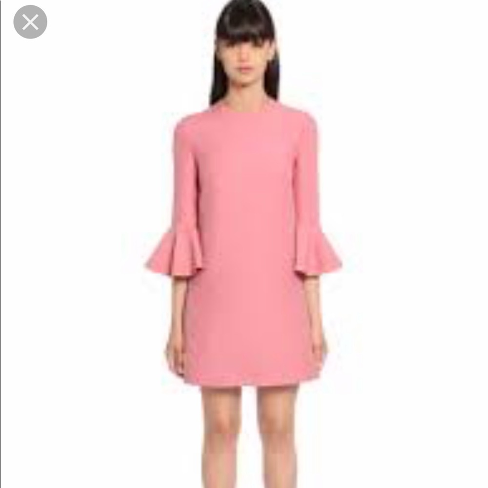 Valentino Pink Bell Sleeve Dress - Picture 1 of 6